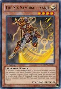 The Six Samurai - Zanji SDWA-EN004 Yu-Gi-Oh card from Structure Deck: Samurai Warlords