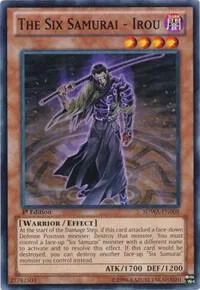 The Six Samurai - Irou SDWA-EN008 Yu-Gi-Oh card from Structure Deck: Samurai Warlords