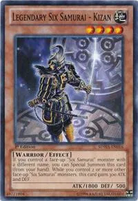 Legendary Six Samurai - Kizan SDWA-EN016 Yu-Gi-Oh card from Structure Deck: Samurai Warlords