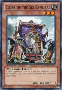 Elder of the Six Samurai SDWA-EN021 Yu-Gi-Oh card from Structure Deck: Samurai Warlords