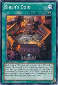 Shien's Dojo SDWA-EN032 Yu-Gi-Oh card from Structure Deck: Samurai Warlords