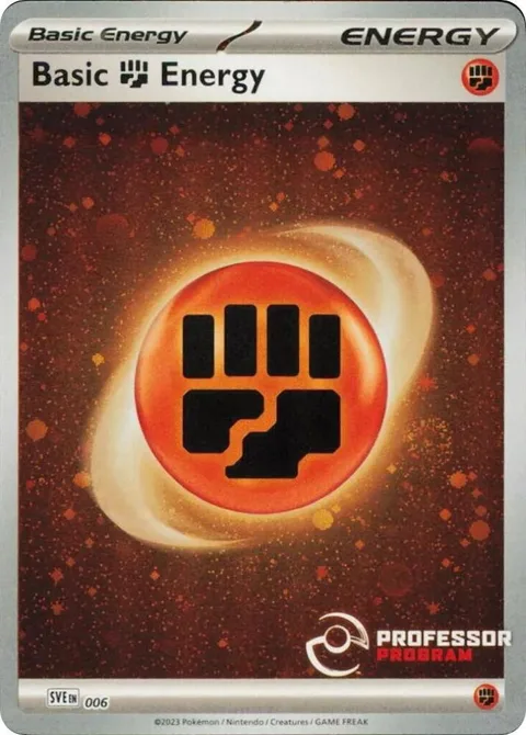 Fighting Energy 2023 #006 Holofoil Pokémon card from Professor Program Promos