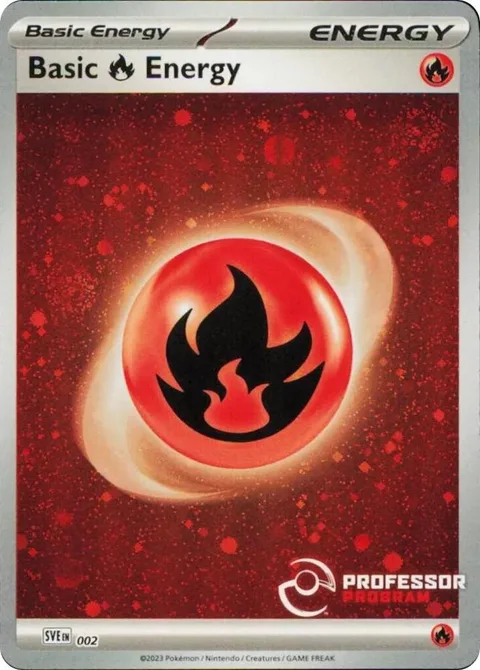 Fire Energy 2023 #002 Holofoil Pokémon card from Professor Program Promos