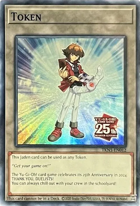 Token: Jaden TKN5-EN012 Yu-Gi-Oh card from Rage of the Abyss