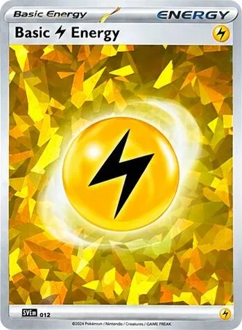 Basic Lightning Energy Cracked Ice Holo #012 Holofoil Pokémon card from Scarlet & Violet Energies
