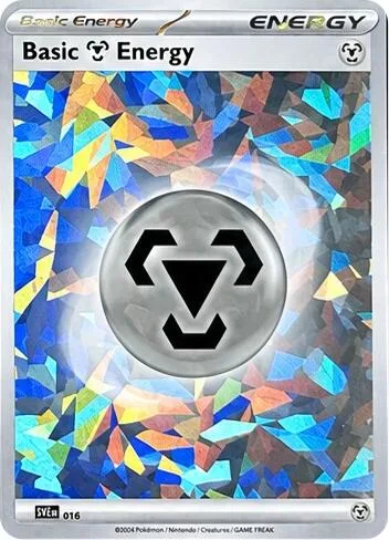 Basic Metal Energy Cracked Ice Holo #016 Holofoil Pokémon card from Scarlet & Violet Energies