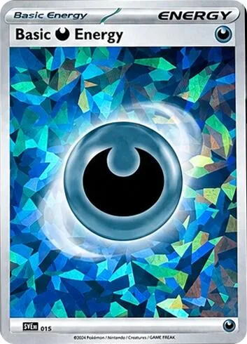 Basic Darkness Energy Cracked Ice Holo #015 Holofoil Pokémon card from Scarlet & Violet Energies