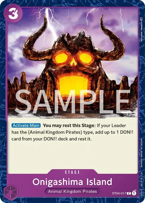 Onigashima Island ST04-017 Revision Pack One Piece card from Revision Pack Cards