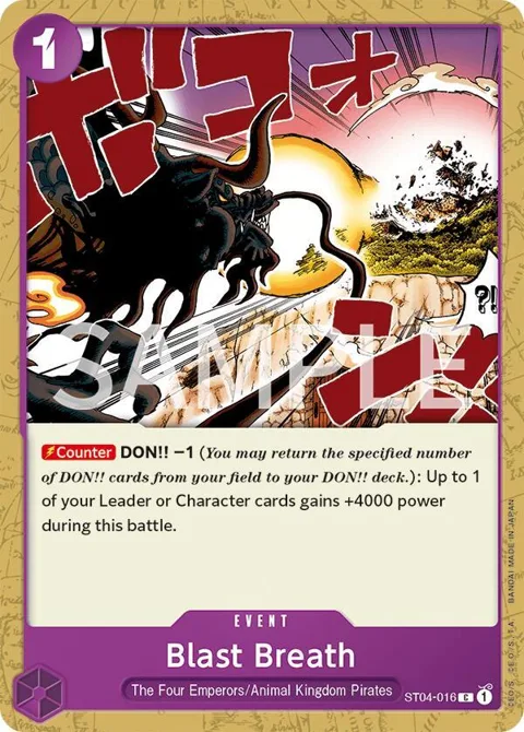 Blast Breath ST04-016 Revision Pack One Piece card from Revision Pack Cards