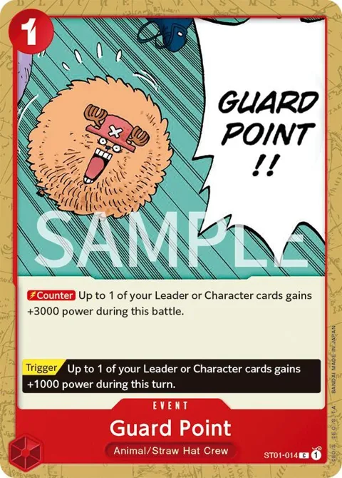Guard Point ST01-014 Revision Pack One Piece card from Revision Pack Cards