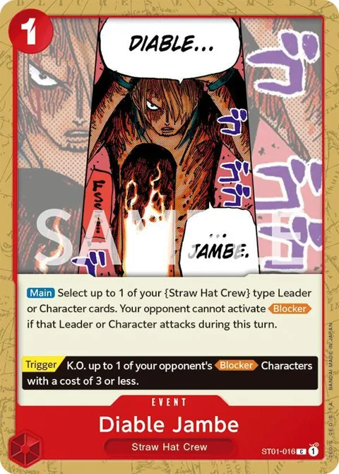 Diable Jambe ST01-016 Revision Pack One Piece card from Revision Pack Cards