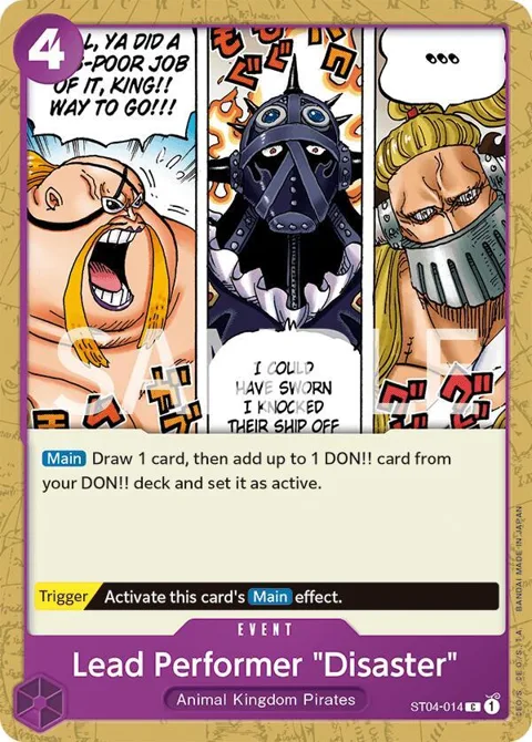 Lead Performer "Disaster" ST04-014 Revision Pack One Piece card from Revision Pack Cards