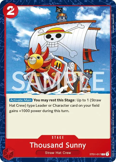Thousand Sunny ST01-017 Revision Pack One Piece card from Revision Pack Cards