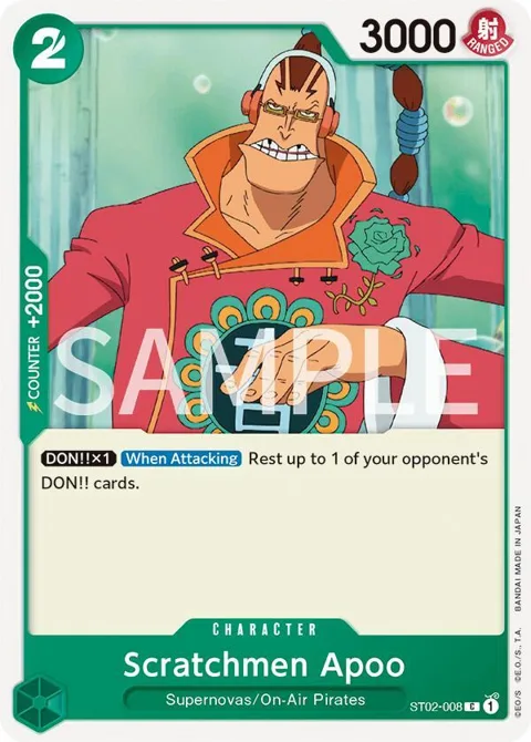 Scratchmen Apoo ST02-008 Revision Pack One Piece card from Revision Pack Cards