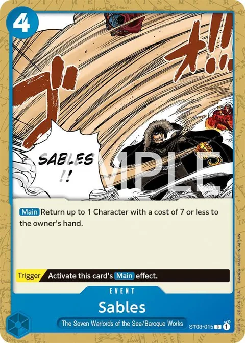 Sables ST03-015 Revision Pack One Piece card from Revision Pack Cards