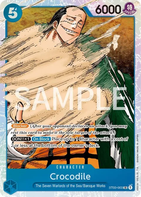 Crocodile ST03-003 Revision Pack Normal One Piece card from Revision Pack Cards
