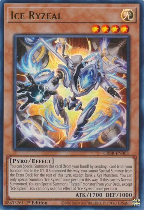 Ice Ryzeal CRBR-EN003 Yu-Gi-Oh card from Crossover Breakers