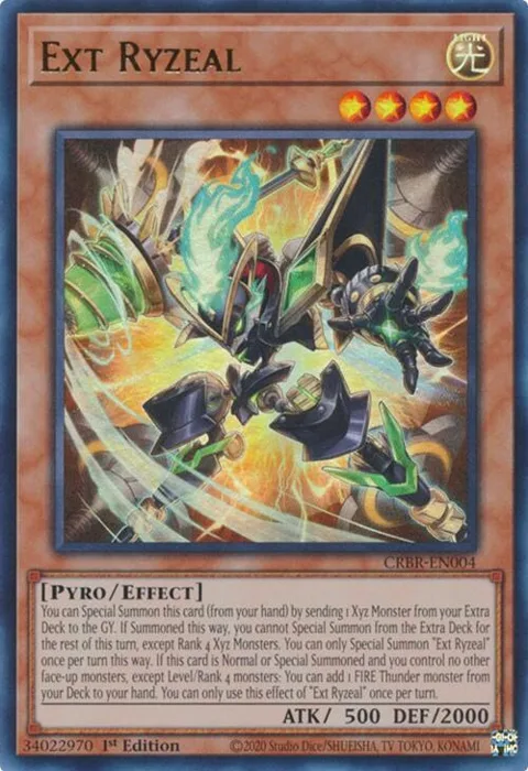 Ext Ryzeal CRBR-EN004 Yu-Gi-Oh card from Crossover Breakers