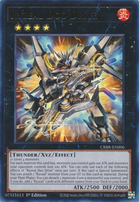 Ryzeal Duo Drive CRBR-EN006 Yu-Gi-Oh card from Crossover Breakers