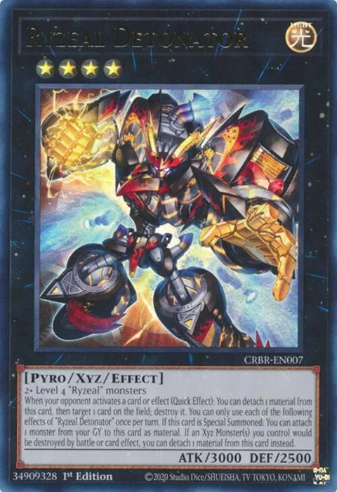 Ryzeal Detonator CRBR-EN007 Yu-Gi-Oh card from Crossover Breakers