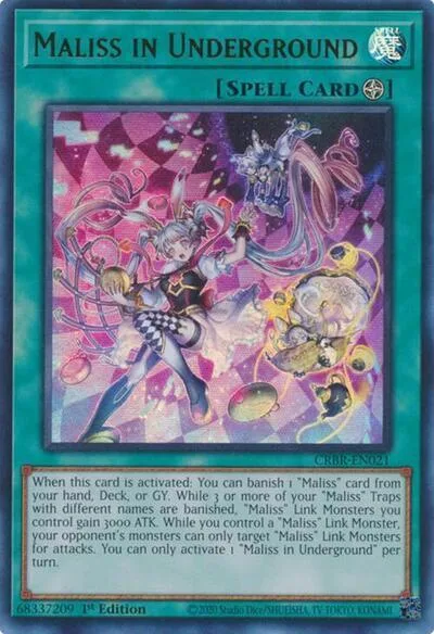 Maliss in Underground CRBR-EN021 Yu-Gi-Oh card from Crossover Breakers