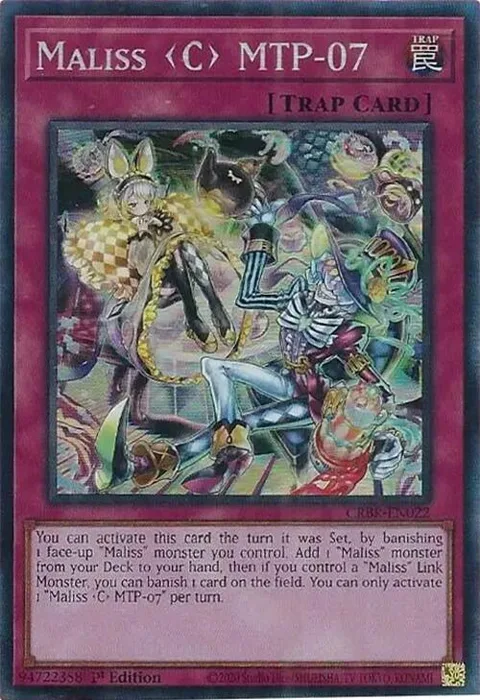 Maliss C MTP-07 Collector's Rare CRBR-EN022 Yu-Gi-Oh card from Crossover Breakers