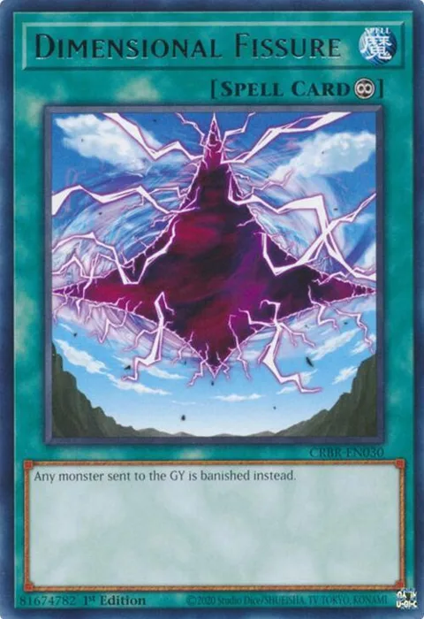 Dimensional Fissure CRBR-EN030 Yu-Gi-Oh card from Crossover Breakers