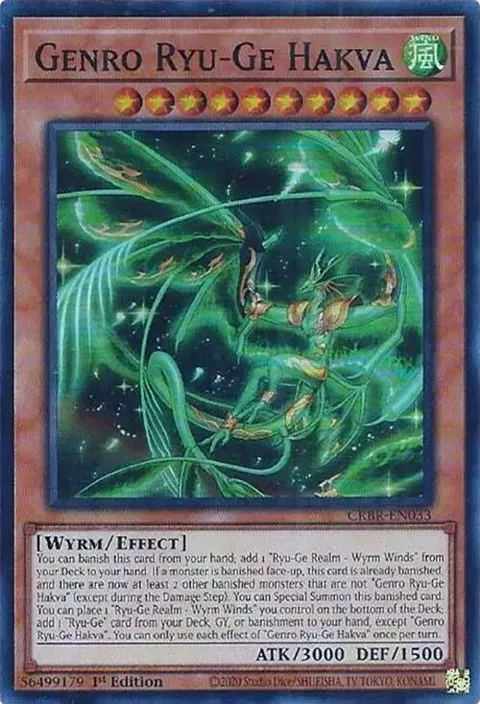 Genro Ryu-Ge Hakva CRBR-EN033 Yu-Gi-Oh card from Crossover Breakers