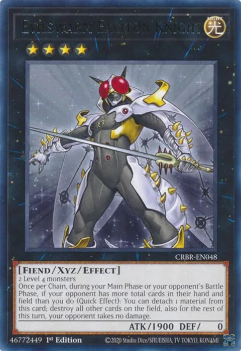 Evilswarm Exciton Knight CRBR-EN048 Yu-Gi-Oh card from Crossover Breakers