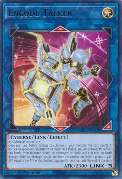Encode Talker CRBR-EN058 Yu-Gi-Oh card from Crossover Breakers