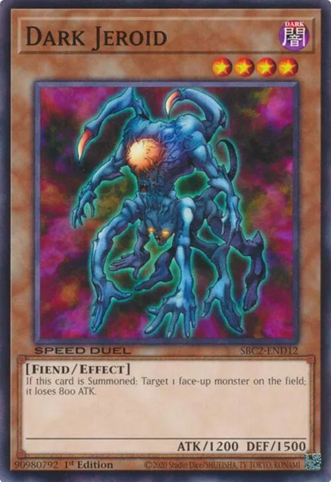 Dark Jeroid SBC2-END12 Yu-Gi-Oh card from Speed Duel: Battle City Finals