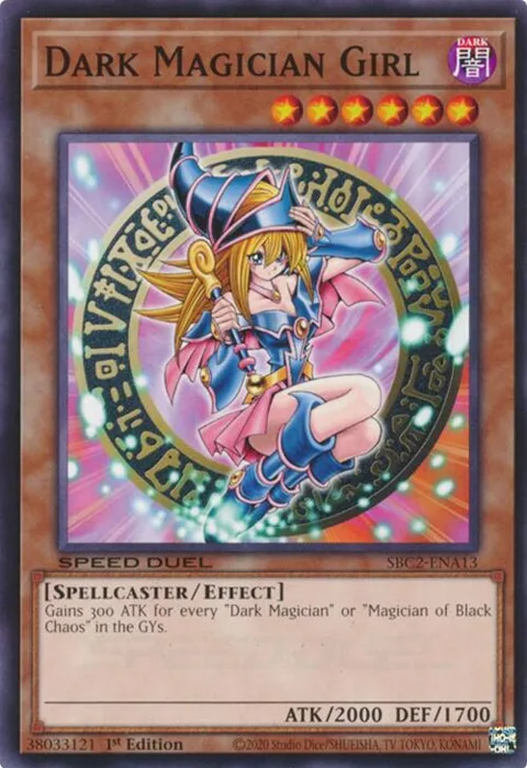 Dark Magician Girl SBC2-ENA13 Yu-Gi-Oh card from Speed Duel: Battle City Finals