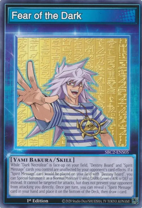 Fear of the Dark SBC2-ENS05 Yu-Gi-Oh card from Speed Duel: Battle City Finals