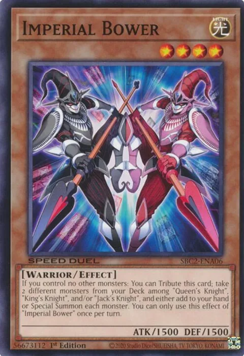 Imperial Bower SBC2-ENA06 Yu-Gi-Oh card from Speed Duel: Battle City Finals