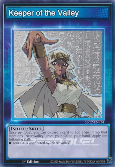 Keeper of the Valley SBC2-ENS14 Yu-Gi-Oh card from Speed Duel: Battle City Finals