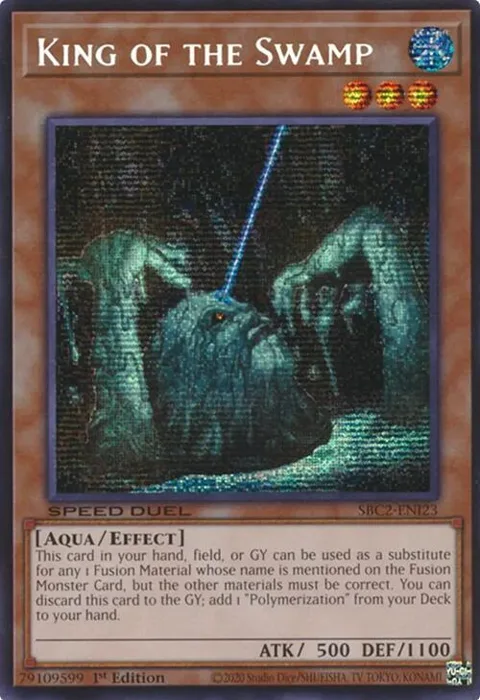 King of the Swamp PSR SBC2-ENI23 Yu-Gi-Oh card from Speed Duel: Battle City Finals