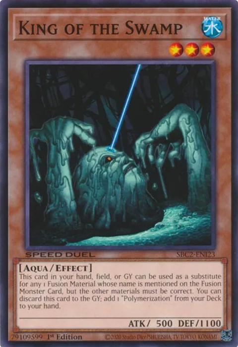 King of the Swamp SBC2-ENI23 Yu-Gi-Oh card from Speed Duel: Battle City Finals