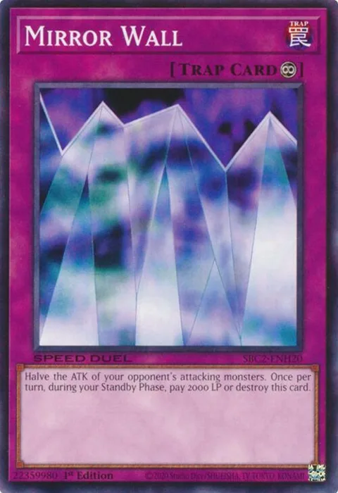 Mirror Wall SBC2-ENH20 Yu-Gi-Oh card from Speed Duel: Battle City Finals