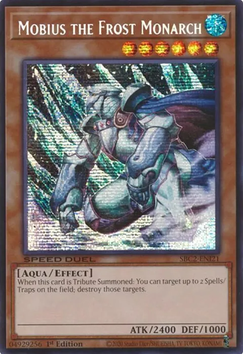 Mobius the Frost Monarch PSR SBC2-ENI21 Yu-Gi-Oh card from Speed Duel: Battle City Finals