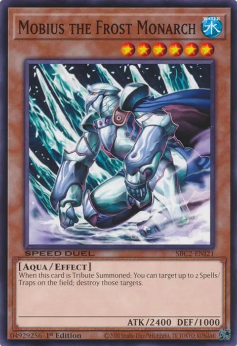 Mobius the Frost Monarch SBC2-ENI21 Yu-Gi-Oh card from Speed Duel: Battle City Finals
