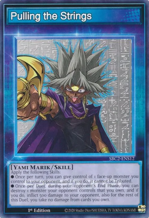 Pulling the Strings SBC2-ENS12 Yu-Gi-Oh card from Speed Duel: Battle City Finals