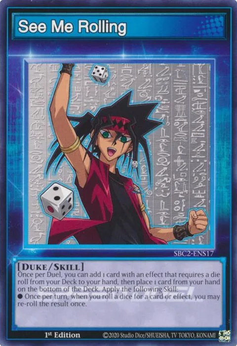 See Me Rolling SBC2-ENS17 Yu-Gi-Oh card from Speed Duel: Battle City Finals