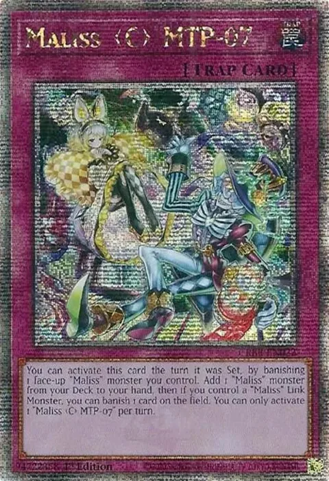 Maliss C MTP-07 Quarter Century Secret Rare CRBR-EN022 Yu-Gi-Oh card from Crossover Breakers