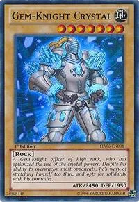 Gem-Knight Crystal HA06-EN001 Yu-Gi-Oh card from Hidden Arsenal 6: Omega Xyz