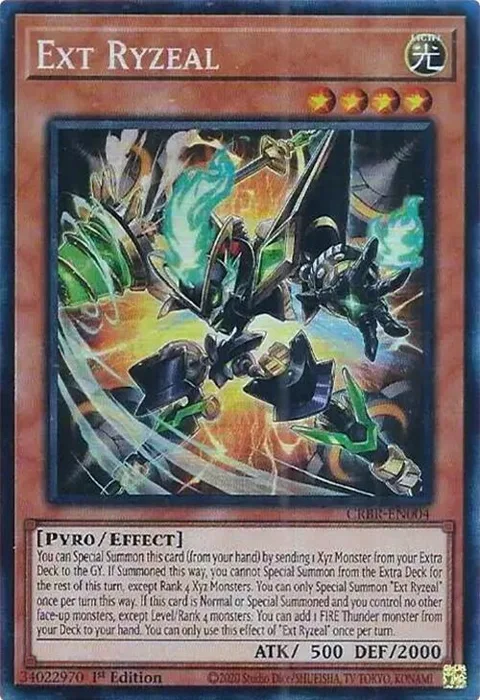 Ext Ryzeal Collector's Rare CRBR-EN004 Yu-Gi-Oh card from Crossover Breakers