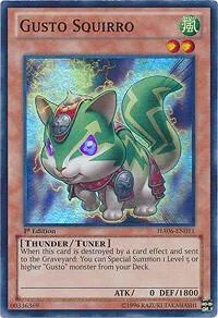 Gusto Squirro HA06-EN011 Yu-Gi-Oh card from Hidden Arsenal 6: Omega Xyz