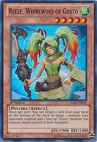 Reeze, Whirlwind of Gusto HA06-EN012 1st Edition Yu-Gi-Oh card from Hidden Arsenal 6: Omega Xyz