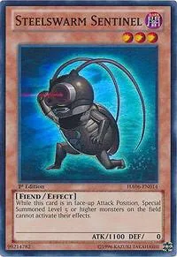 Steelswarm Sentinel HA06-EN014 Yu-Gi-Oh card from Hidden Arsenal 6: Omega Xyz
