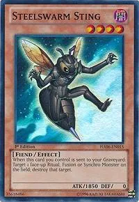 Steelswarm Sting HA06-EN015 Unlimited Yu-Gi-Oh card from Hidden Arsenal 6: Omega Xyz