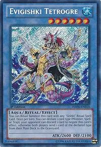 Evigishki Tetrogre HA06-EN018 1st Edition Yu-Gi-Oh card from Hidden Arsenal 6: Omega Xyz